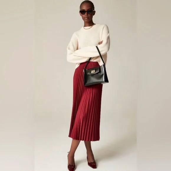 J. Crew Dresses & Skirts - J.Crew Gwyneth Pleated Slip Skirt Size S